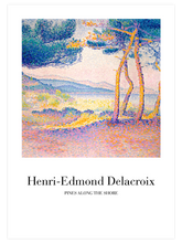 Delacroix Pines Along The Shore - Art Print